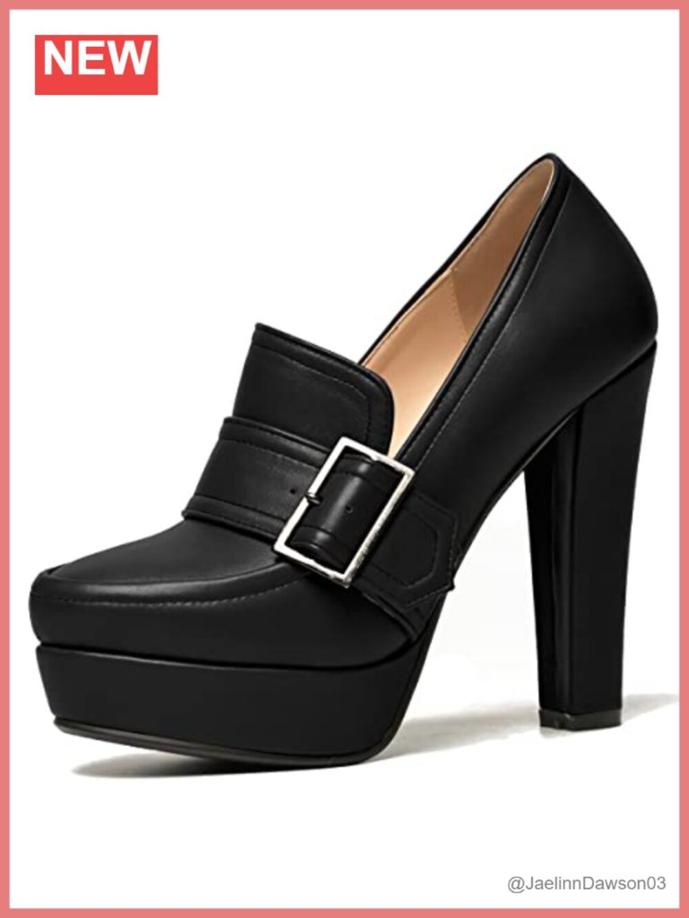 Vintage Chunky Platform Loafers for Women, Tassel Fringe Slip On Block Heel